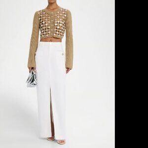 TOCCIN Fallon Skirt Cargo White Size 6 NWT!